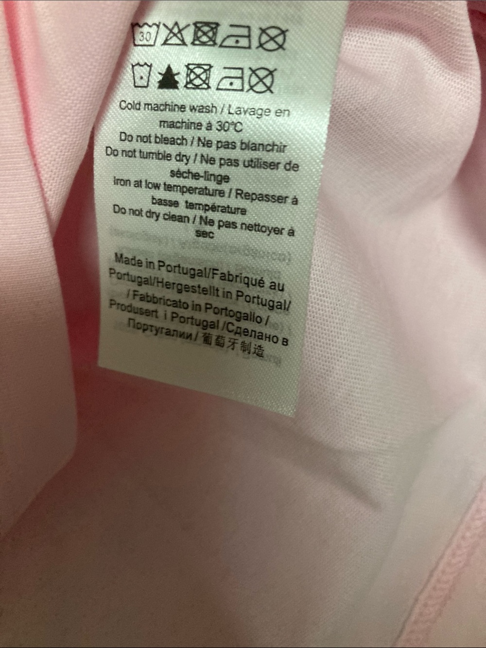 GANNI Have A Nice Day cherry Print Pink Cropped Long sleeve Casual Cotton Top - Picture 6 of 6
